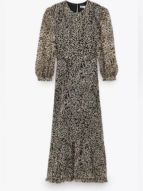 Zara Leopard Print Dress- XS